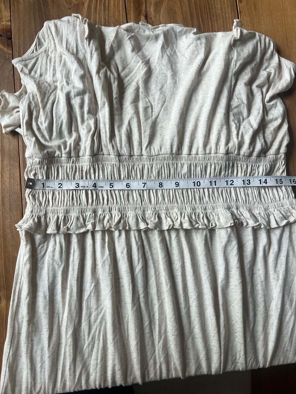Ava James Sleeveless Shirred Waist Ruffle Detail Maxi Dress XL - Picture 6 of 6